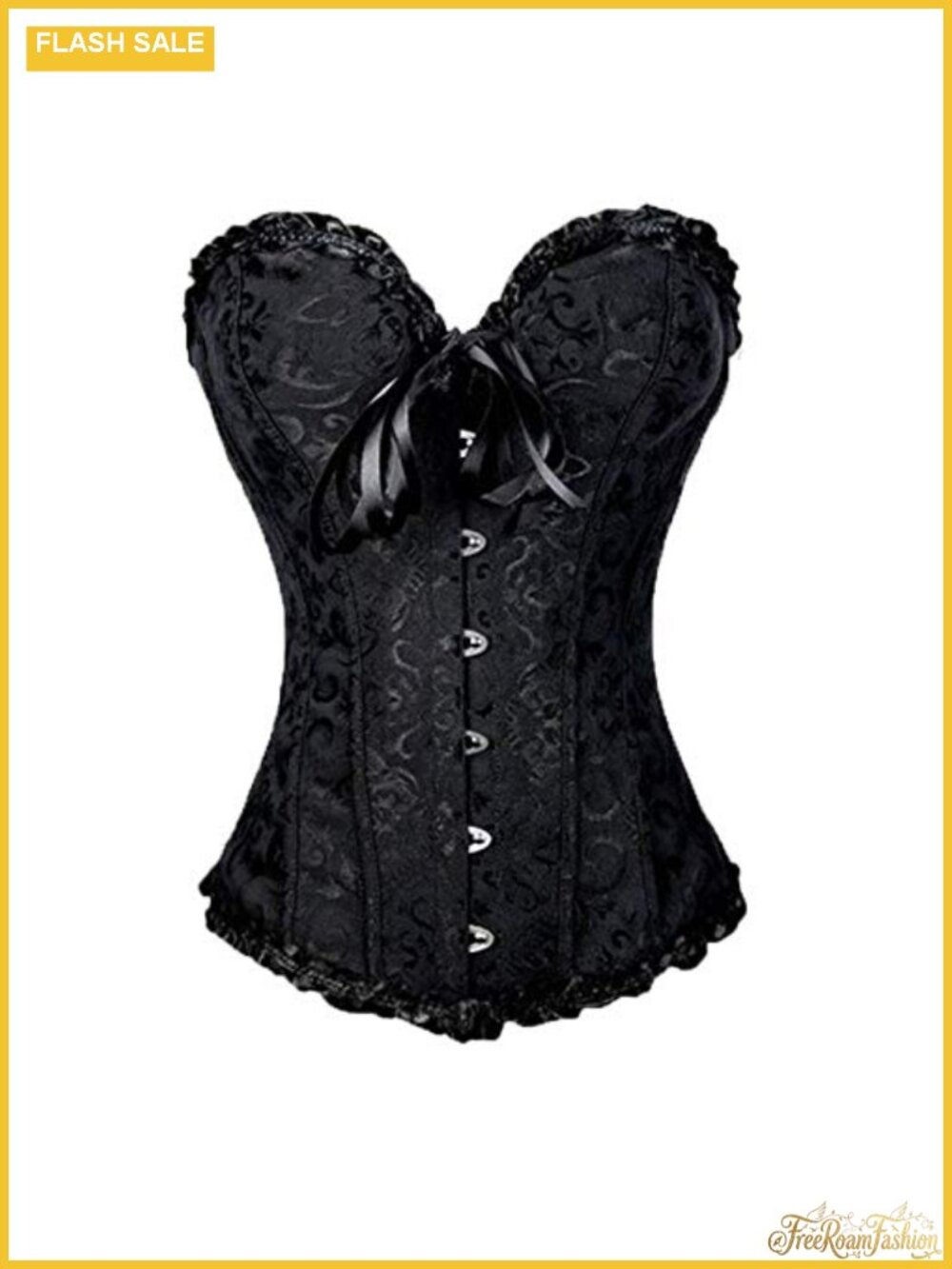 Lace Floral Corset Top Bustier Adjustable Waist Shaping Women's
